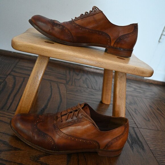 Cole Haan Leather Brogue Oxfords – Chestnut – Size 9.5 - Picture 6 of 8